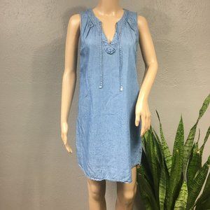 Old Nay Sleeveless Chambray Denim Dress